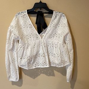 NWT ASOS Design Eyelet Embroidery Cotton Crop Top